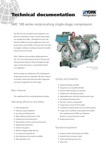 SMC series reciprocating single-stage compressors