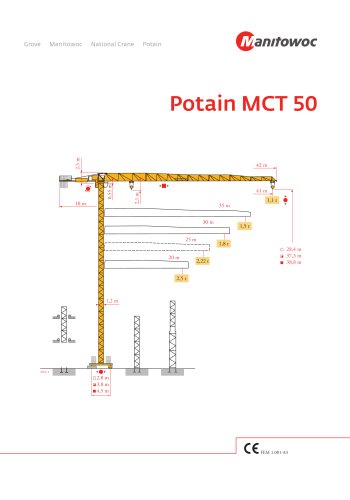 Top slewing cranes  MCT 50