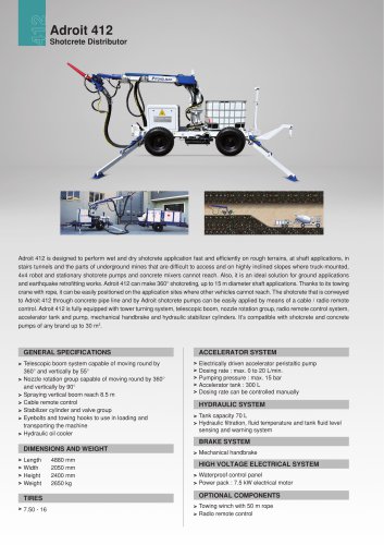Adroit 412 Shotcrete Distributor