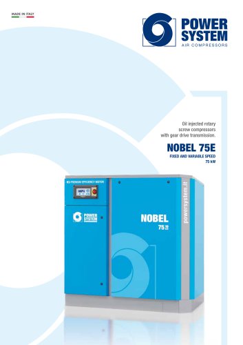 Oil injected rotary screw compressors with gear drive transmission