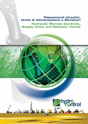 Hydraulic Remote Controls, Supply Units and Selector Valves