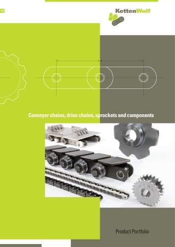 Conveyor chains, drive chains, sprockets and components