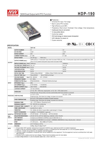 HDP-190 series