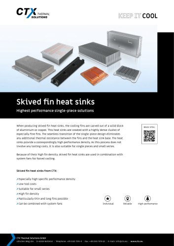 Skived fin heat sinks