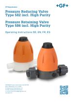 Pressure Reducing Valve  Type 582 incl. High Purity