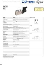 Solenoid valve with combined 3/2 or 5/2 way function, G 1/2"