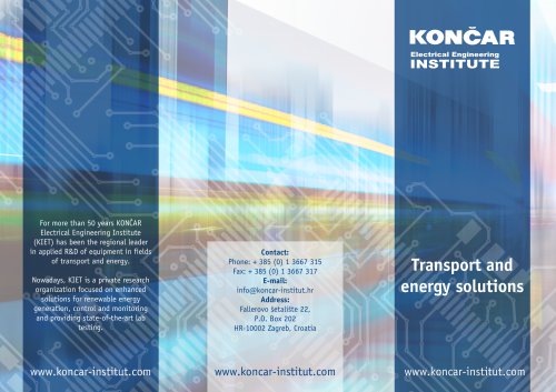 KONCAR-Institute-Transport and Energy Solutins