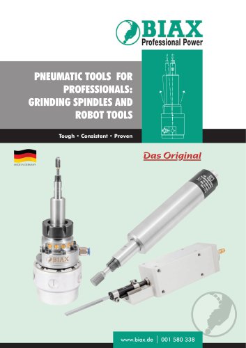 Grinding spindles and robot tools