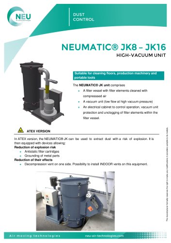 Centrale Neumatic® JK8 - JK16