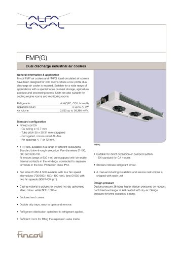 FMP(G) - Dual discharge industrial air coolers