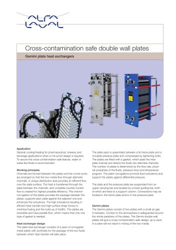 Gemini PHE - Cross-contamination safe double wall plates