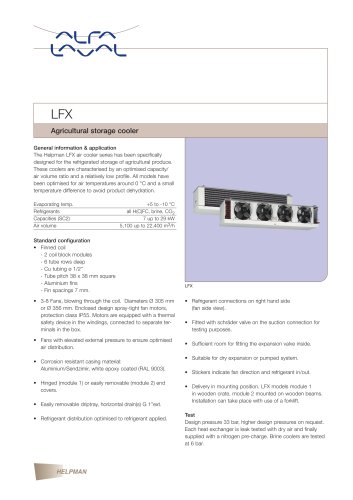 LFX - Agricultural storage cooler