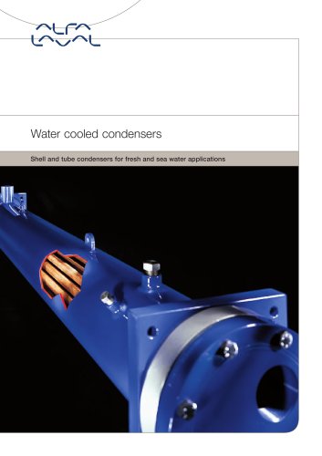 Water cooled condensers