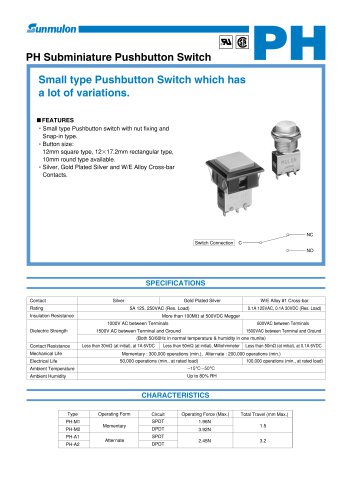 PH Pushbutton Switch