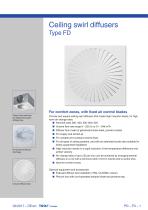 Ceiling swirl diffusers Type FD