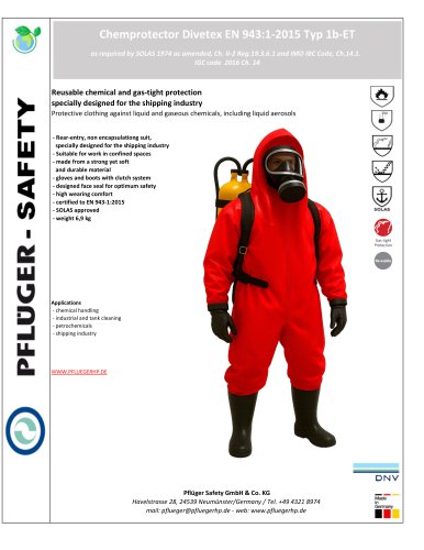 Chemprotector EN 943-1 Datasheet