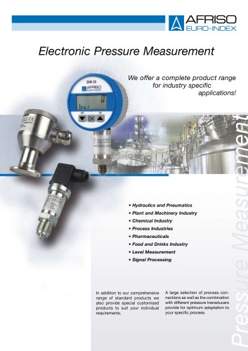 Electronic Pressure Measurement