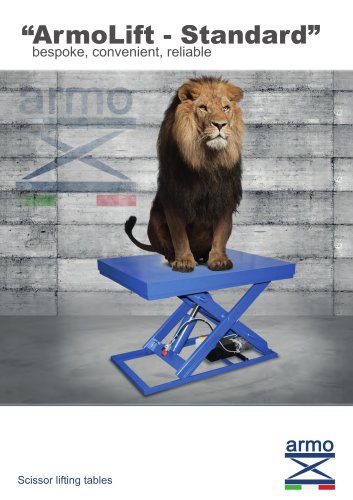 Scissor lift table “ArmoLift - Standard”: bespoke, convenient, reliable