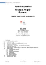 Wedge angle scanner for car windshields