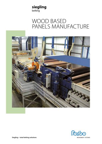 Wood based panels manufacture