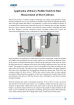 Application of Rotary Paddle Switch in Dust Measurement of Dust Collector