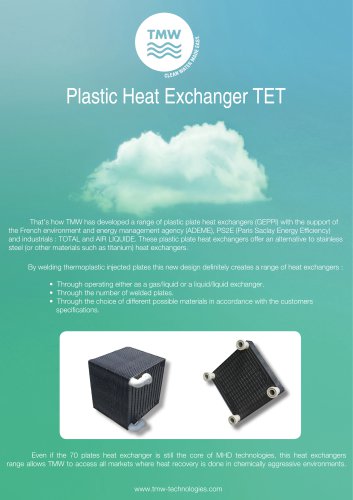 PLASTIC HEAT EXCHANGER