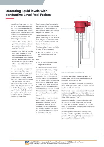 Conductive level probe