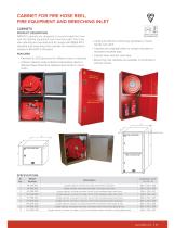 CABINET FOR FIRE HOSE REEL, FIRE EQUIPMENT AND BREECHING INLET