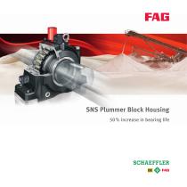 SNS Plummer Block Housing 50 % increase in bearing life