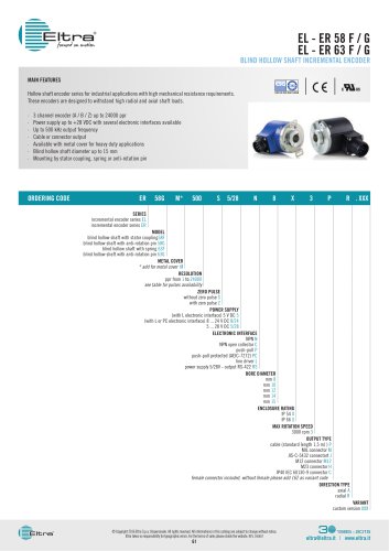 EL - ER 58 F / G EL - ER 63 F / G