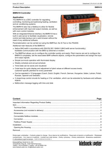 BMR410 Controller