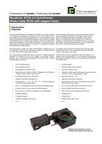 Data Sheet Rotary Table RT2A with stepper motor