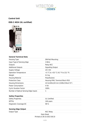 OSE-C 4024 (UL certified)