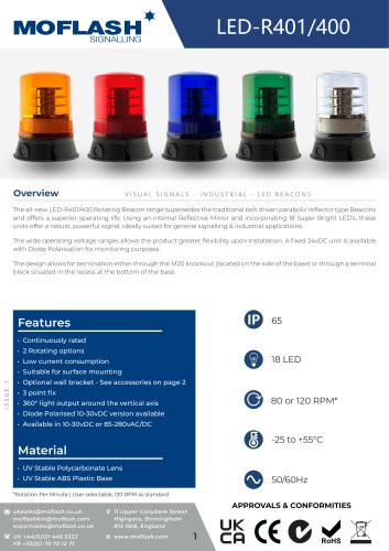 Datasheet - Beacon LED-R401/400