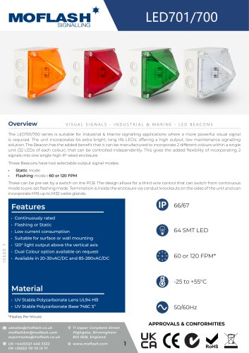 Datasheet - Beacon LED701-700