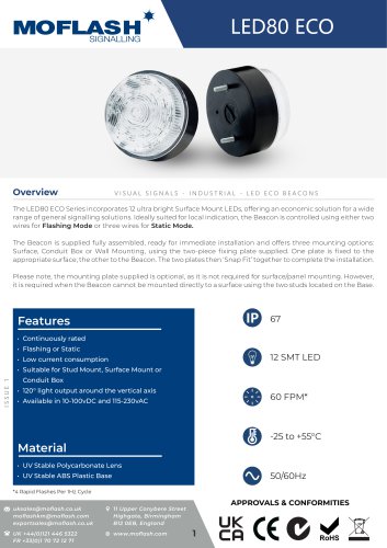 Datasheet - Beacon LED80