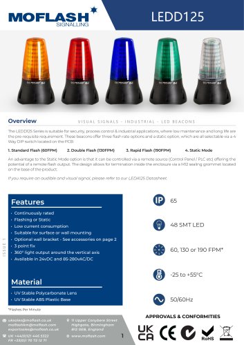 Datasheet - Beacon LEDD125
