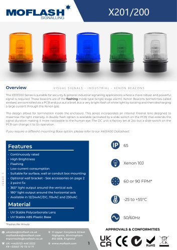 Datasheet - Beacon X201-200