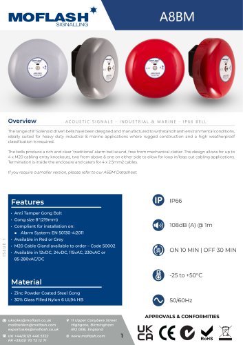 Datasheet - Bell A8BM