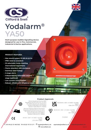 Datasheet - Electronic Sounder C&S YA50