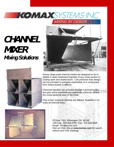 Static Channel Mixer    Motionless Mixer - Channel (Square)