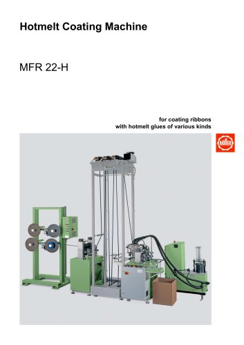 MFR 22-H – Hot melt coating machine