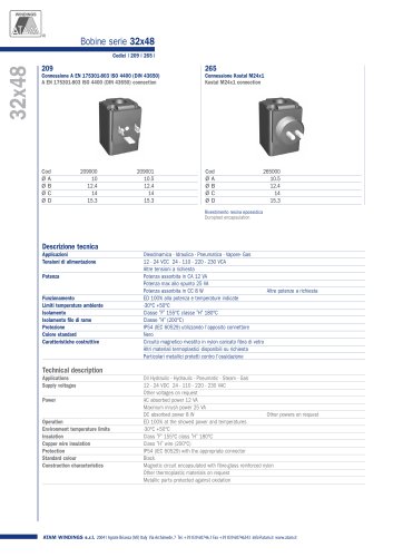 Bobine serie 32x48