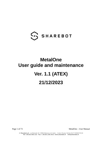 Metalone User Manual