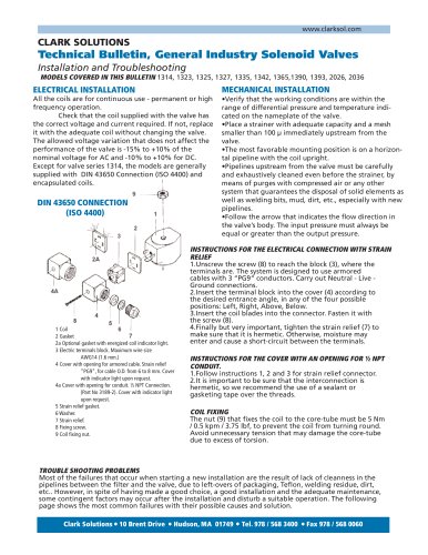 General Industry Solenoid Valves, Installation & Troubleshooting