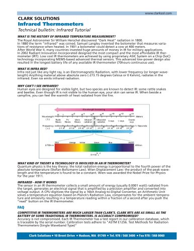 Infrared Thermometers Tutorial