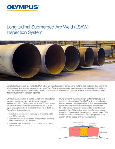 Longitudinal Submerged Arc Weld (LSAW) Inspection System