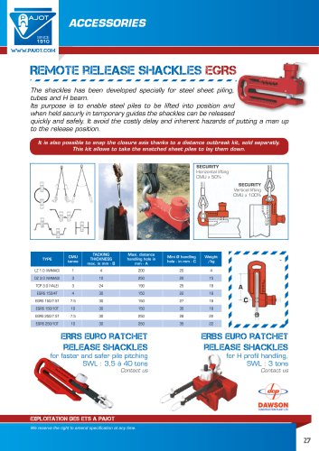 Clamps / Release shackle