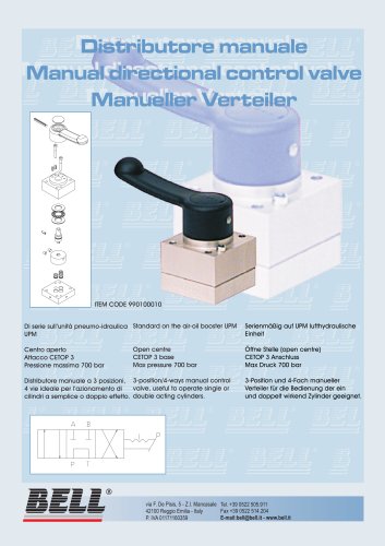 Hand directional control valve