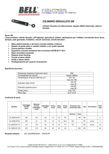 HYDRAULIC CYLINDERS DOUBLE ACTING